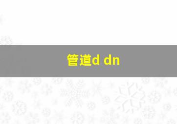 管道d dn